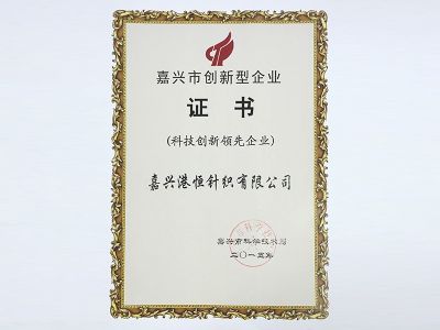 科技創(chuàng)新領(lǐng)先企業(yè)證書(shū)